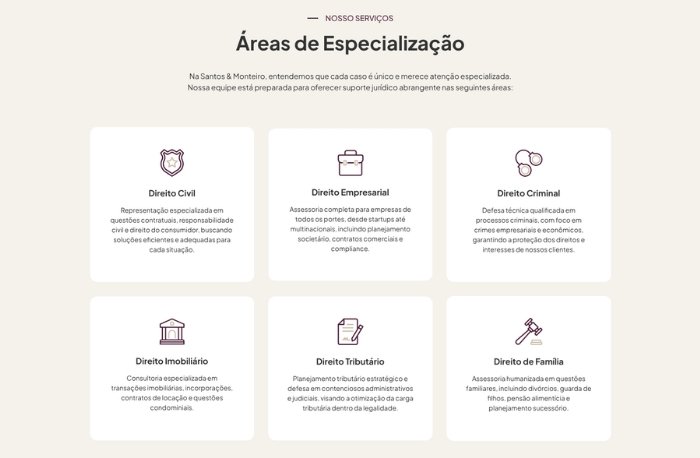 Áreas de Atuação